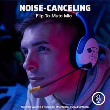 PDP REALMz Wired Gaming Headset for Nintendo Switch/Lite/OLED, 3.5mm Headphones Audio Jack for Tablets/PC/Console/Laptop, Officially Licensed SEGA Sonic Superstars: Sonic Go Fast