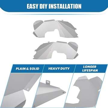 ECOTRIC Inner Fender Liners for Jeep Wrangler 2007-2018