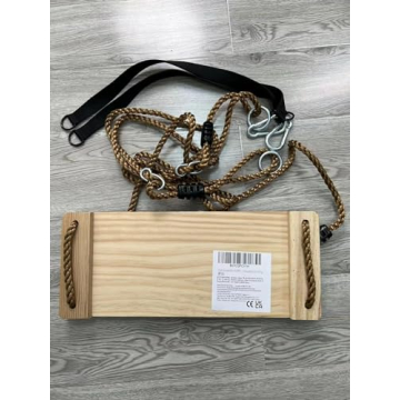 KINSPORY Wooden Swing Seat for Outdoor Fun and Relaxation