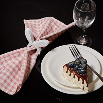 Wooden Easter Bunny Napkin Rings - 8 Count Set for Fun Dining