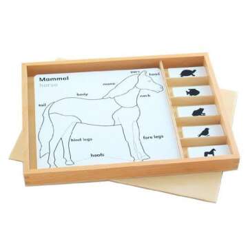 Elite Montessori Animal Puzzle Activity Set - Educational Learning Tool