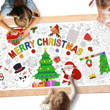 Gatherfun Christmas Decorations - Versatile 31.5 x 72 Inches Activity Poster, Merry Christmas Party ...