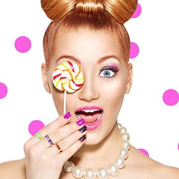 24 Pieces Resin Fruit Rings Set Cute Finger Rings Plastic Resin Ring Colorful Rings Fruit Ring Jewelry for Women and Teen Girl