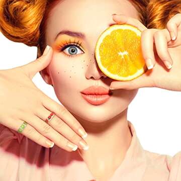 24 Pieces Resin Fruit Rings Set Cute Finger Rings Plastic Resin Ring Colorful Rings Fruit Ring Jewelry for Women and Teen Girl