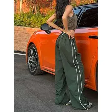 Trendy Parachute Cargo Pants for Women - Comfortable & Stylish