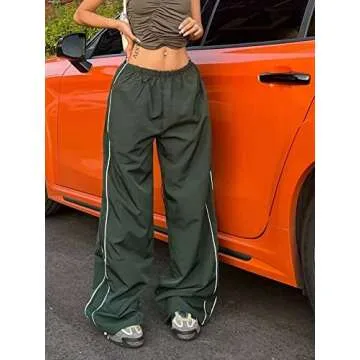 Trendy Parachute Cargo Pants for Women - Comfortable & Stylish