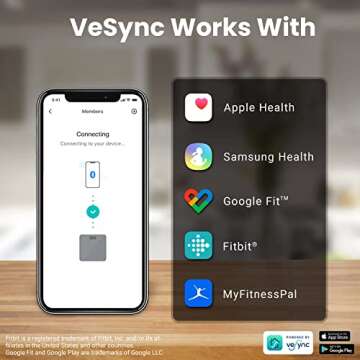 Etekcity Bathroom Scale for Body Weight BMI Scale, Upgraded Bluetooth Digital Scale, Large Blue LCD Backlight Display, High Precision Measurements, 400 Pounds