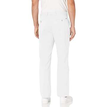 Tommy Hilfiger Men's Stretch Chino Pants in Custom Fit, Bright White, 31W x 32L