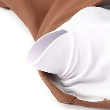 SUUKSESS Women Sexy Tummy Control One Piece Swimsuits Halter Push Up Monokini Bathing Suits (Brown, XL)