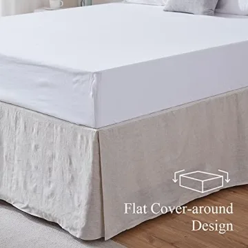 Simple&Opulence Belgian Linen Bed Skirt - Queen Size