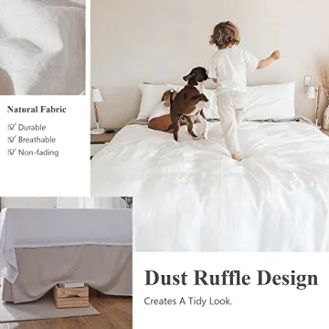 Simple&Opulence Belgian Linen Bed Skirt - Queen Size