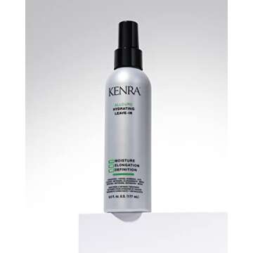 Kenra AllCurl Hydrating Leave-In |Leave-In Conditioner | Hydrates, Detangles, & Preps Curls | 72 Hour Moisture Retention | Wavy, Curly, Coily Hair | 6 oz