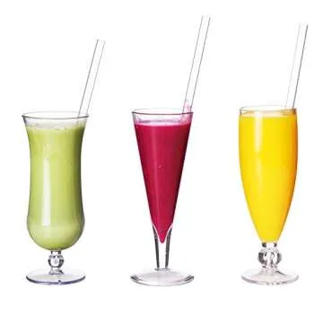 ALINK Reusable Smoothie Straws Set - Eco-Friendly and Stylish