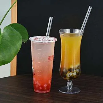 ALINK Reusable Smoothie Straws Set - Eco-Friendly and Stylish