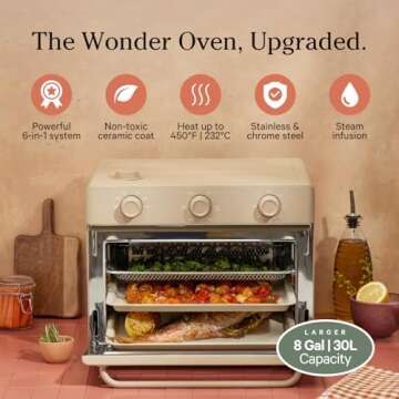 Our Place Large Wonder Oven | Versatile 6-In-1 Air Fryer & Toaster