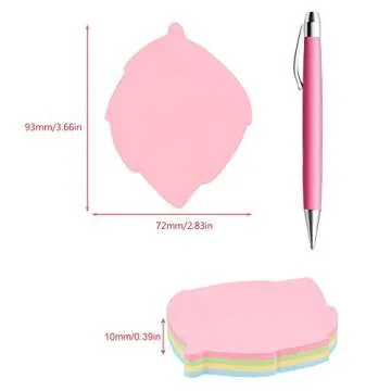 Colorful Leaf Shaped Sticky Notes - Fun and Functional
