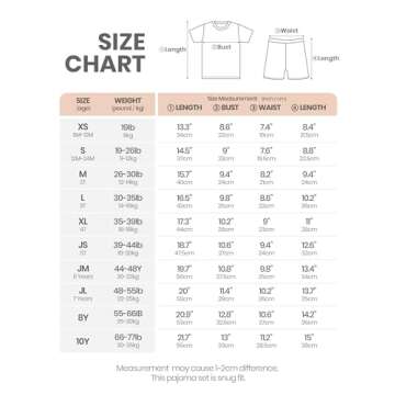 AVAUMA Newborn Baby Little Boys Girls Snug-Fit Pajamas Summer Short Sets Pjs Kids Clothes (JL/Camel)