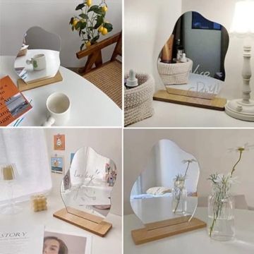 Aesthetic Cloud Shaped Acrylic Desk Mirror - Perfect Decor