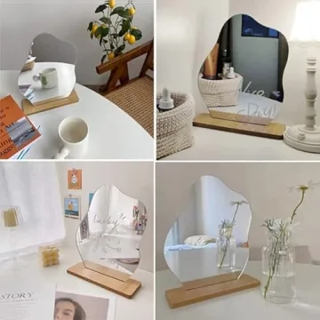 Aesthetic Cloud Shaped Acrylic Desk Mirror - Perfect Decor