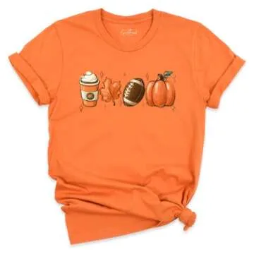 Fall Coffee Shirt, Cute Fall Sweatshirt, Coffee Lover tee Shirt, Halloween Pumpkin Latte Drink Cup T-Shirt, Pumpkin Spice Shirt, Thanksgiving Shirt