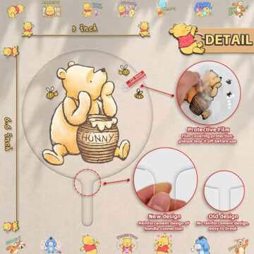 Winnie Cake Topper Welcome Baby Acrylic 5inch Cake Toppers Cupcake Toppers Classic The Pooh Baby Shower Decorations Winnie Birthday Party Supplies