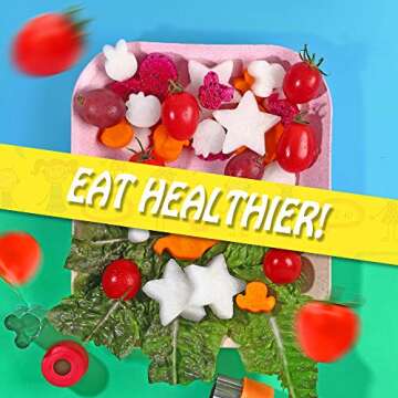 KAZOO 18-Piece Kids Food Shapes Cutter Set for Fun Meals!