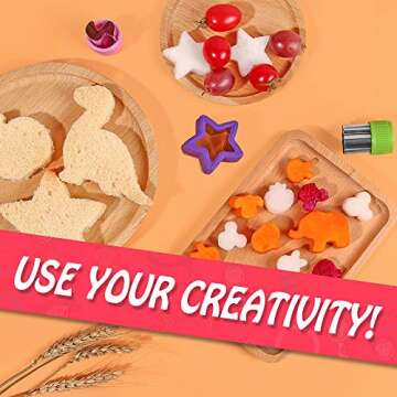 KAZOO 18-Piece Kids Food Shapes Cutter Set for Fun Meals!