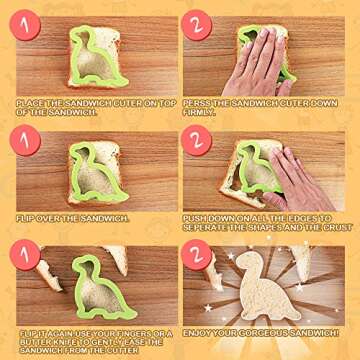 KAZOO 18-Piece Kids Food Shapes Cutter Set for Fun Meals!