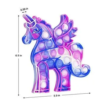 Unicorn Fidget POP Toy Set: Stress Relief & Learning Fun