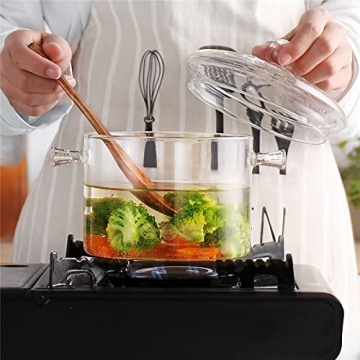 Clear Glass Simmer Pot for Safe Cooking and Stylish Kitchens