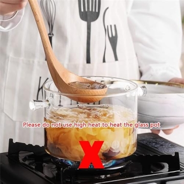 Clear Glass Simmer Pot for Safe Cooking and Stylish Kitchens