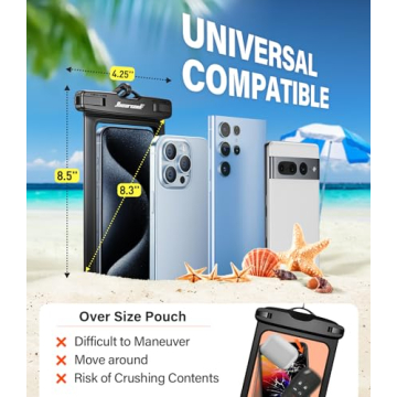 Hiearcool Waterproof Phone Pouch for Outdoor Activities