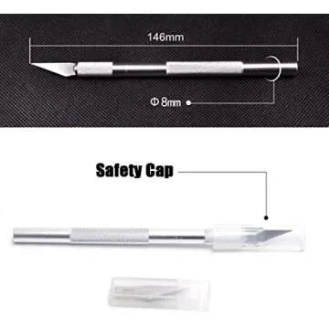 Mlife Precision Craft Knife Set with 60 Blades and 2 Handles