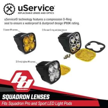 Baja Designs Squadron Pro Lens Kit - Durable & Waterproof