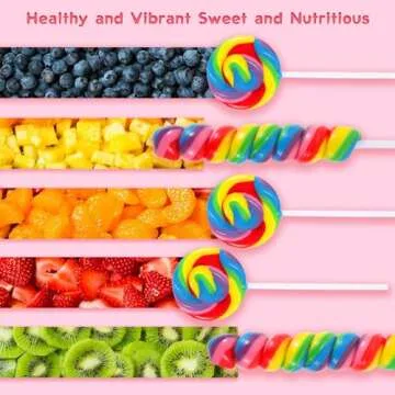 Big Size! 24 Pack Twisty Lollipop - Fun, Healthy & Colorful