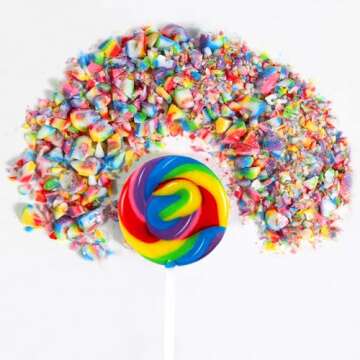Big Size! 24 Pack Twisty Lollipop - Fun, Healthy & Colorful