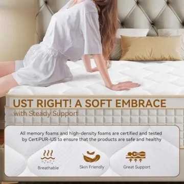 Ruanrest 12-Inch Hybrid Mattress with Pressure Relief