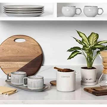 Charming Kitchen Canister Collection for Coffee Organization