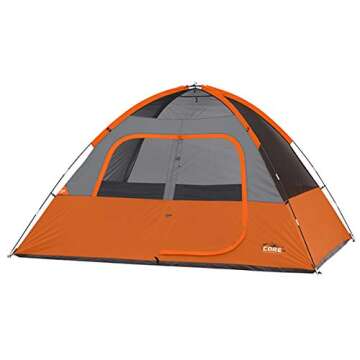 CORE 6 Person Dome Tent for Family Camping Trips