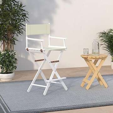 Casual Home Director's Chair - Stylish, Sturdy, and Portable for Any Event