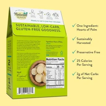 Natural Heaven Hearts of Palm Pasta - Low Carb & Gluten Free