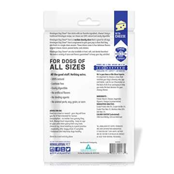 Himalayan Dog Chew Yak Cheese Dog Chews, 100% Natural, Long Lasting, Gluten Free, Healthy & Safe Dog Treats, Lactose & Grain Free, Protein Rich, Medium, 4.5 oz