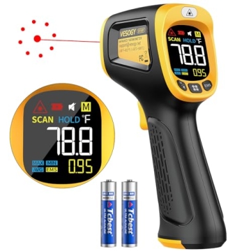 Precision Digital Laser Thermometer Gun for Cooking & Grilling (-58°F~932°F)