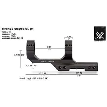 Vortex Optics 30mm Cantilever Mount - Precision & Durability