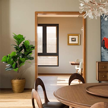 Realead 4ft Fiddle Leaf Fig Tree – Artificial Indoor Plant