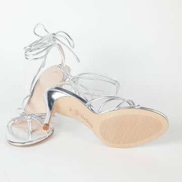 The Drop Women's Archie Lace-Up Strappy Heeled Sandal