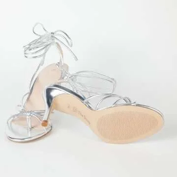 The Drop Women's Archie Lace-Up Strappy Heeled Sandal