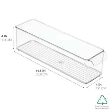 iDesign BPA-Free Plastic Kitchen & Fridge Organizer Bin