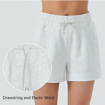 High Waisted Drawstring Shorts for Active Women