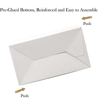 Oletx 30-Pack White Party Favor Treat Boxes